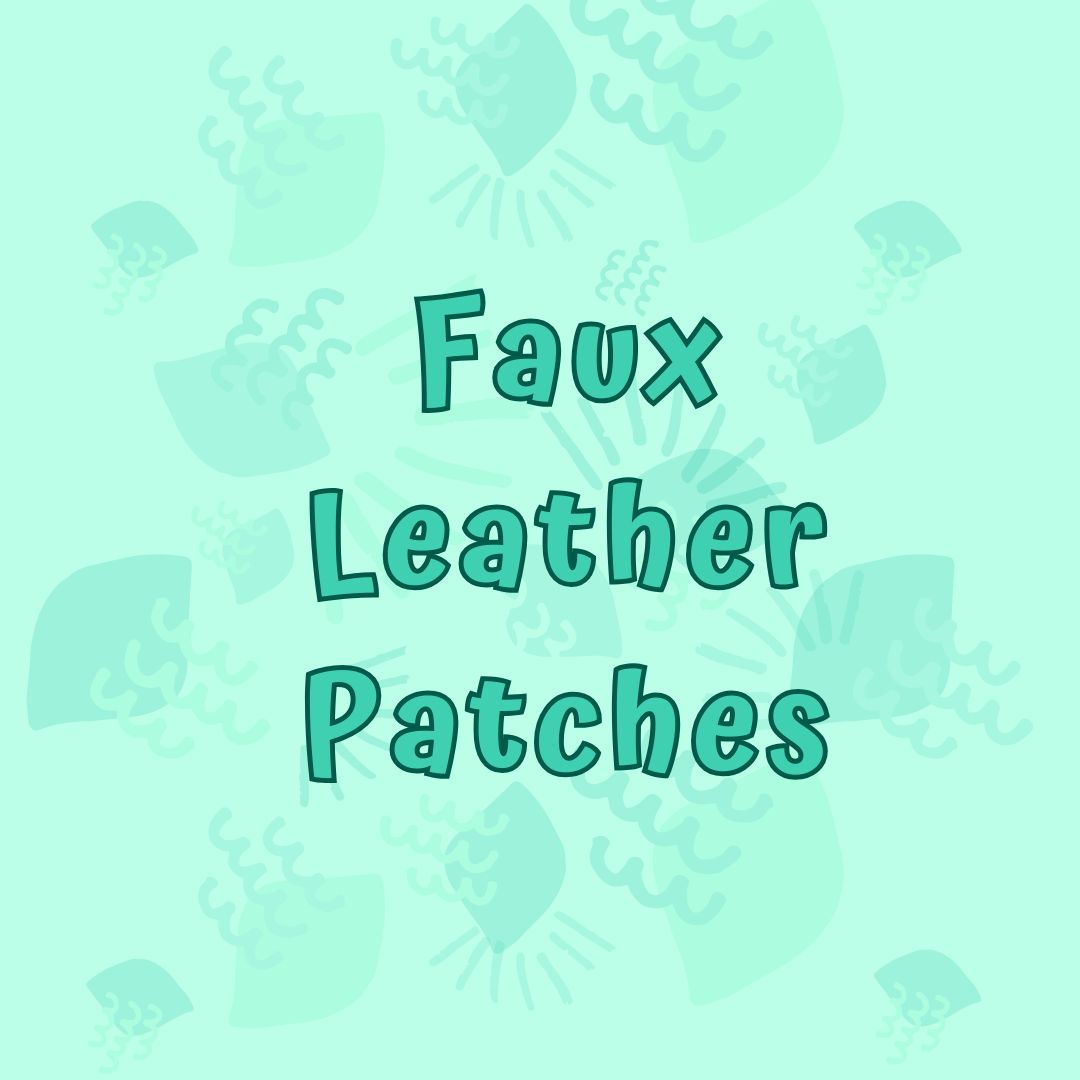 Faux Leather Patches