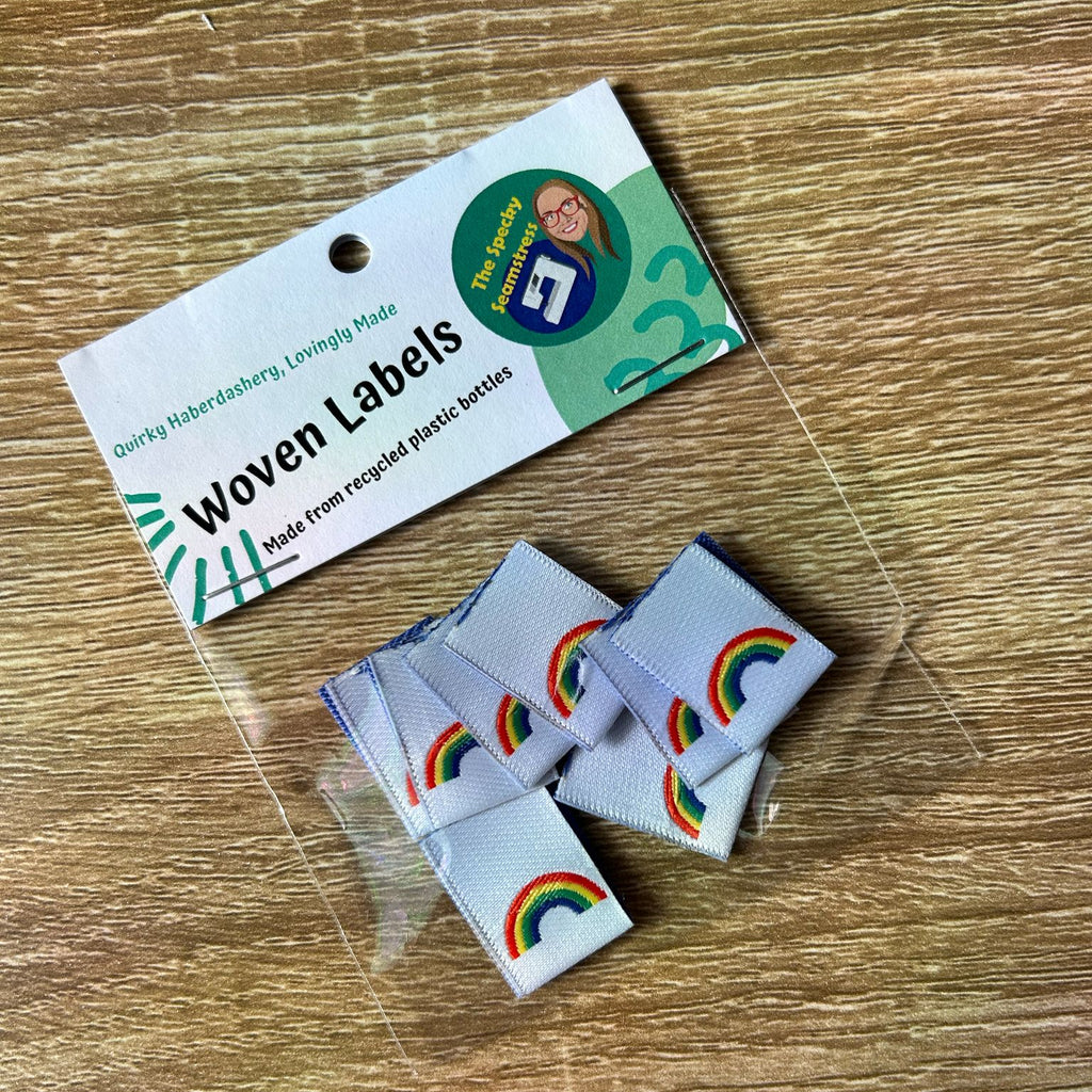 Mini Rainbows - 8 Mini Woven Labels image 0
