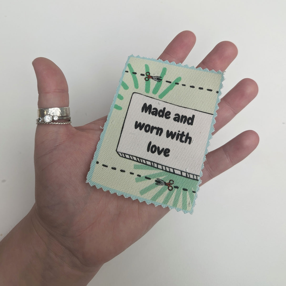 Made with love and care - Fabric Patch image 0