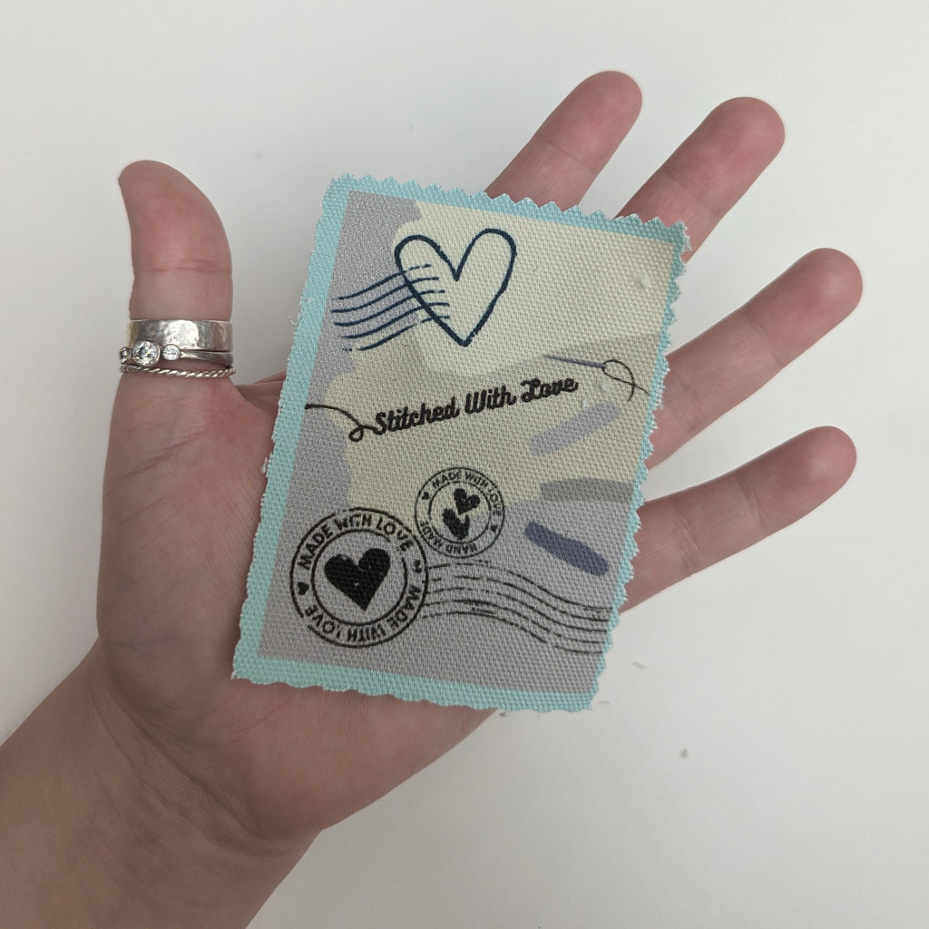 Stitched With Love - Fabric Patch - large image
