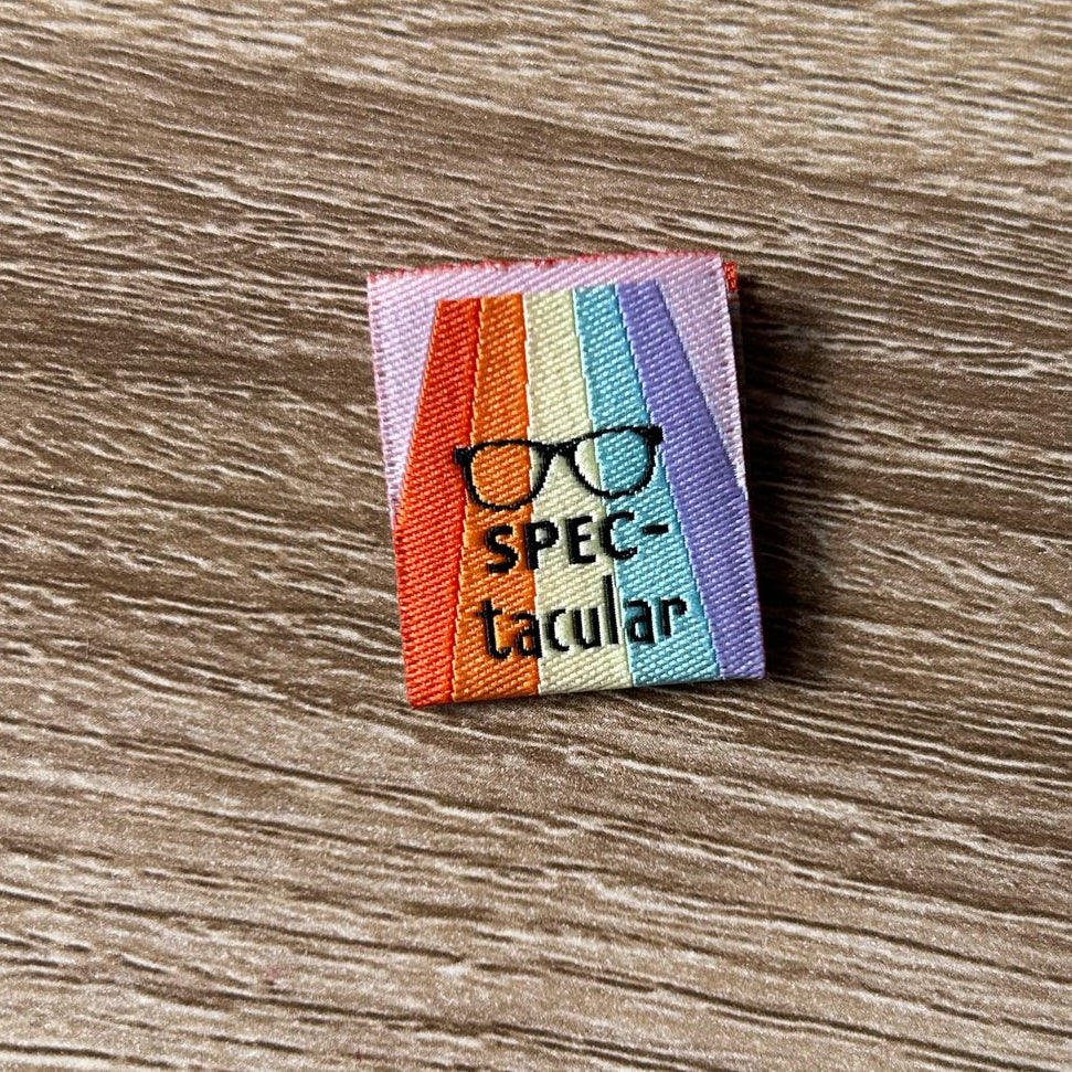 SPEC-tacular - 6 Large Folded Woven Labels image 1