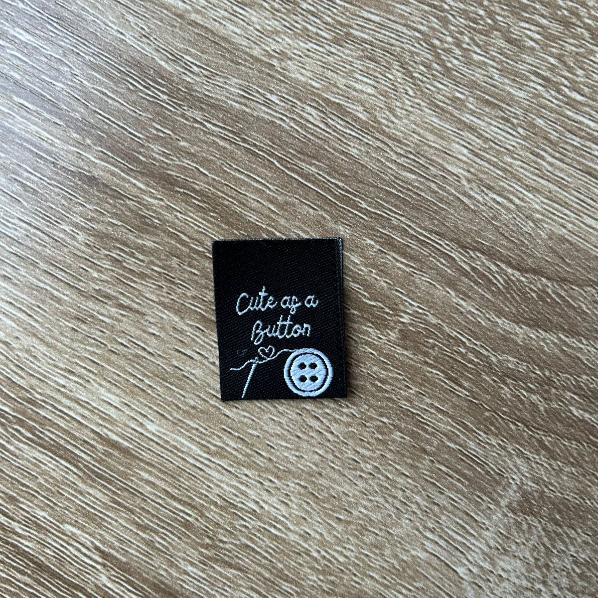 Cute As A Button and Mini Safety Pin - TLC Month 9 Mixed Woven Labels image 2