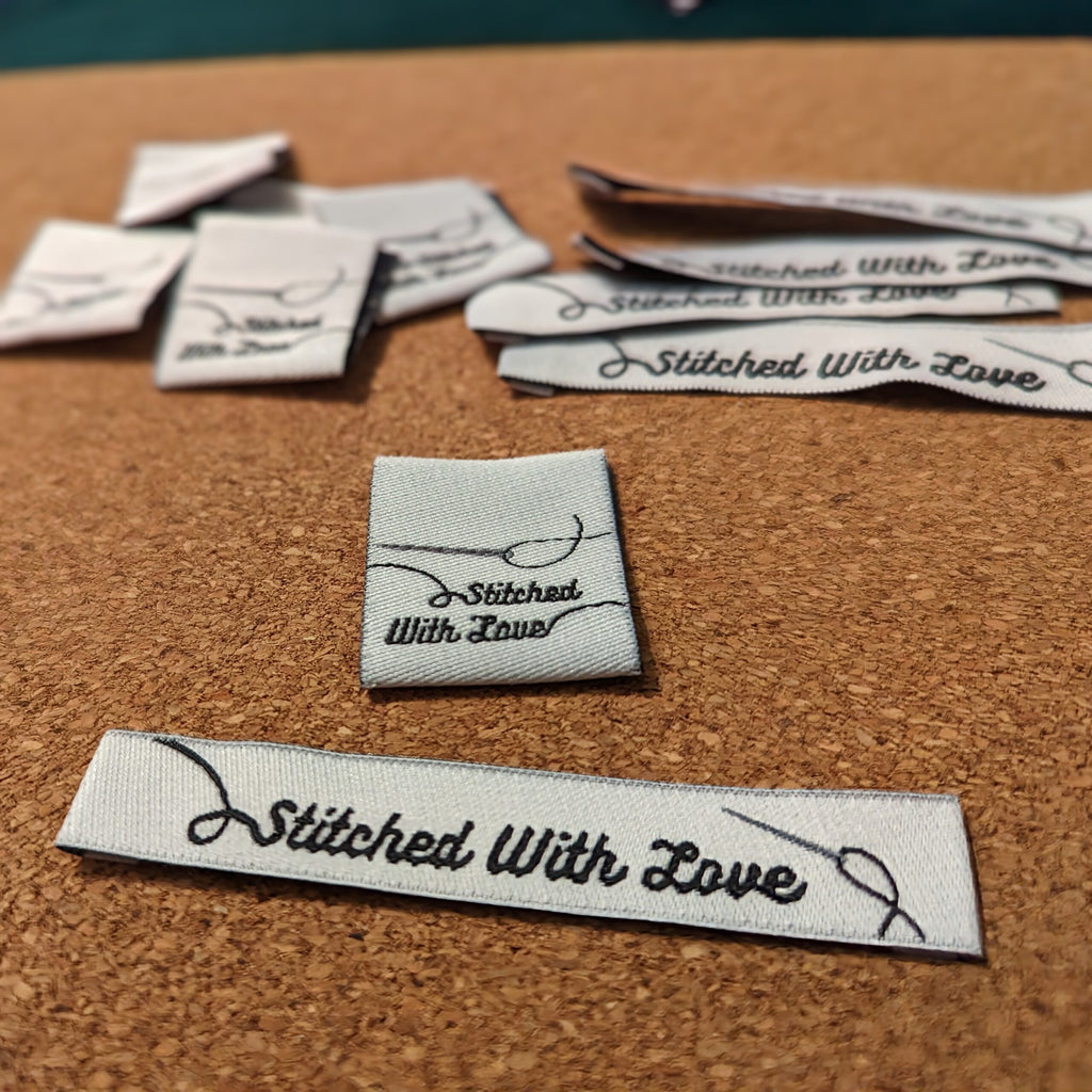 Stitched with Love - Woven Labels - Square image