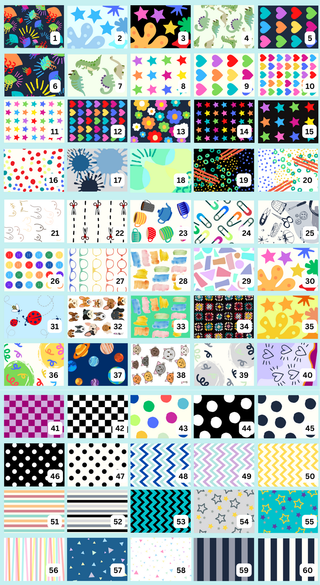 Mending Fabric Patches - 40 image
