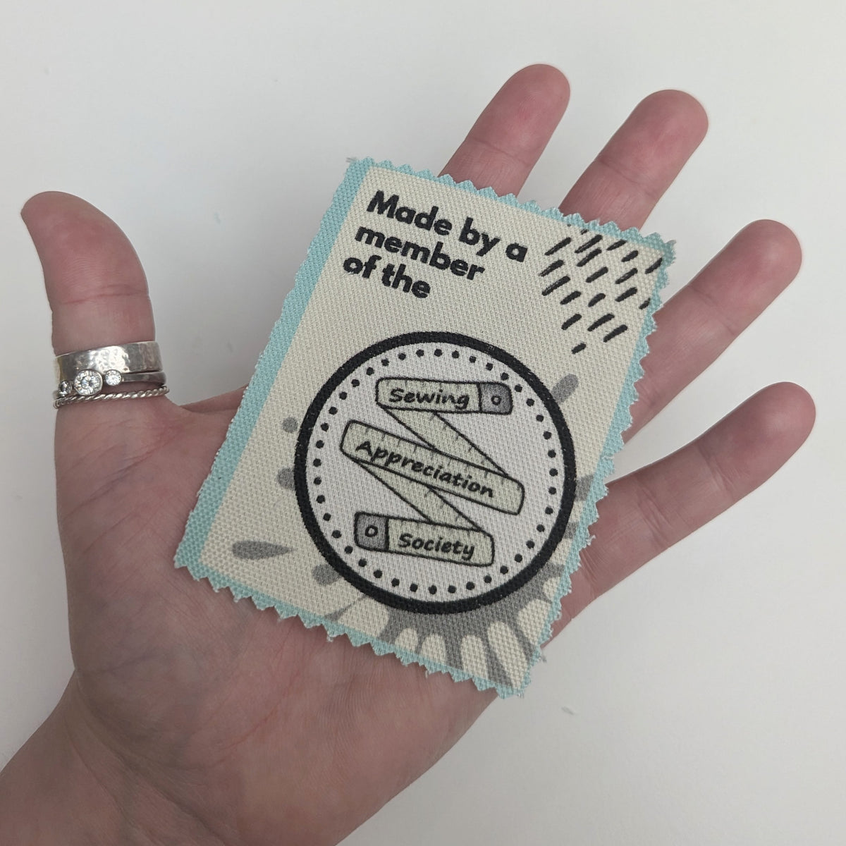 Sewing Appreciation Society Member - Fabric Patch image 0