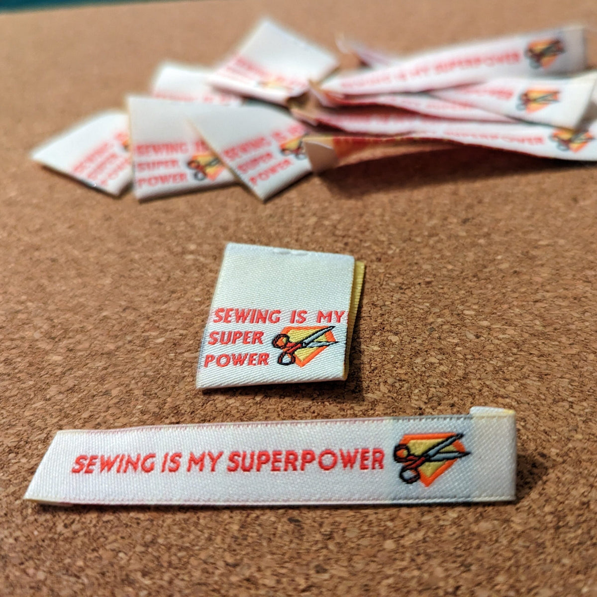Sewing is my Superpower - Woven Labels - Long image
