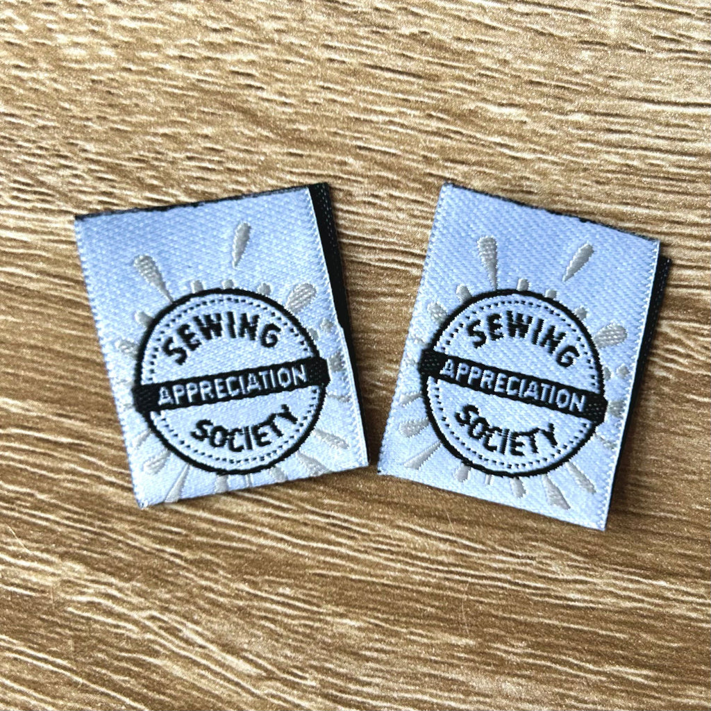 Sewing Appreciation Society - 6 Large Folded Woven  Labels image 0